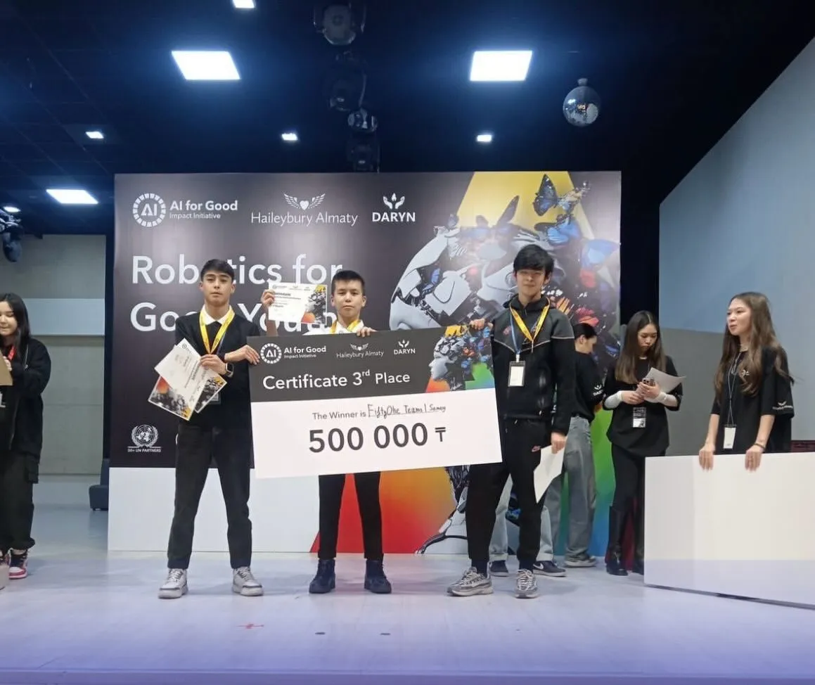  Абай облысының командасы Almaty мектебі ұйымдастыруымен “Robotics for Good Youth Challenge“ сайысының аймақтық кезеңінде III орын иеленді